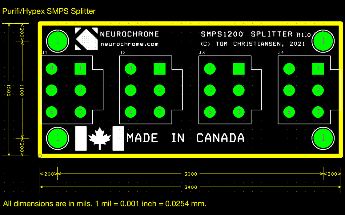 Purifi/Hypex SMPS Splitter — Neurochrome